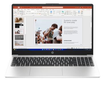 HP 255 G10 Laptop – Ryzen 5 7530U 16GB RAM 512GB SSD 15,6" Full HD Windows 11 Pro Silber